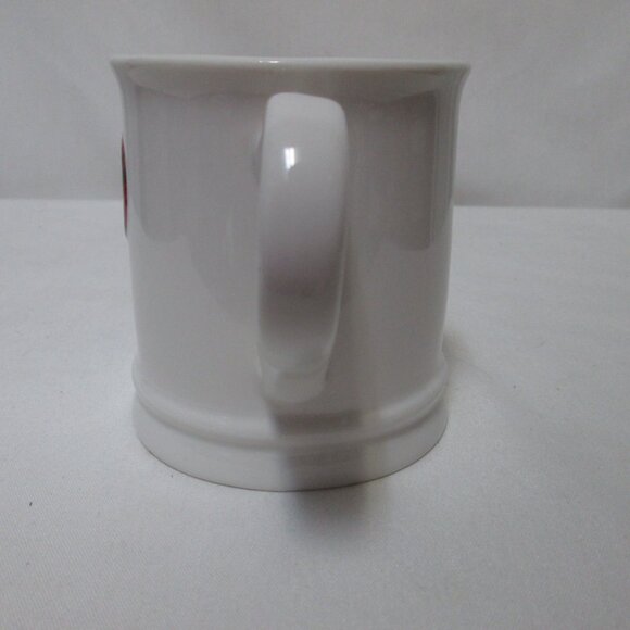 Mud Pie Plaid initial monogram "P" Cup Mug Ceramic red plaid NEW NWT - Picture 4 of 11